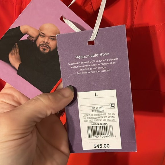 Sergio Hudson Red Bustier Midi Dress - Picture 5 of 8